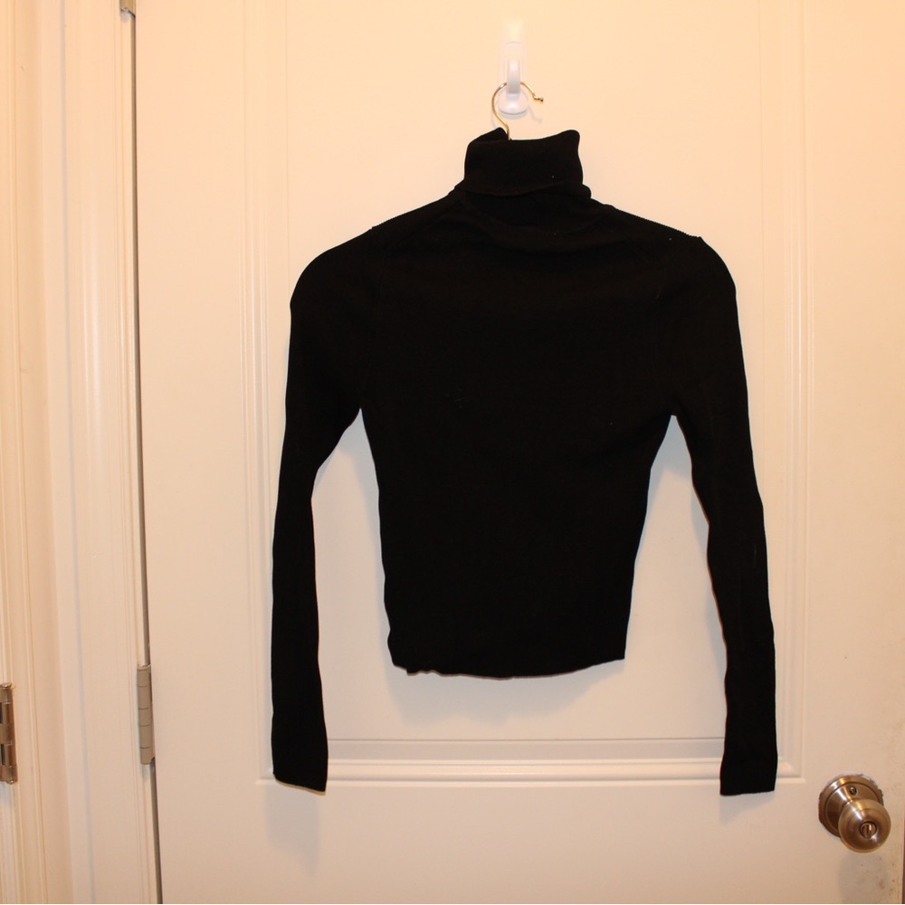 ZARA Women's Black Turtleneck Sweater - Picture 3 of 4